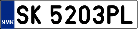 Truck License Plate